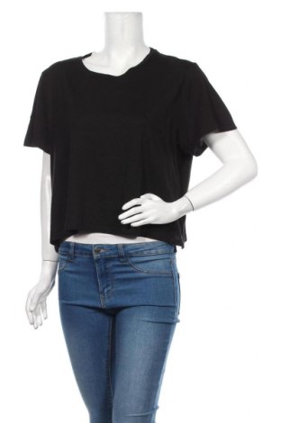 Дамска блуза Monki, Размер XL, Цвят Черен, 51% памук, 49% модал, Цена 10,92 лв.