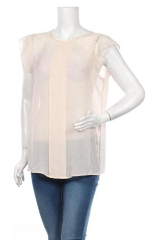 Дамска блуза Oviesse, Размер XL, Цвят Бежов, 99% полиестер, 1% метални нишки, Цена 6,82 лв.