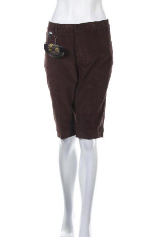 Дамски къс панталон April 77, Размер XL, Цвят Кафяв, Памук, Цена 22,68 лв.