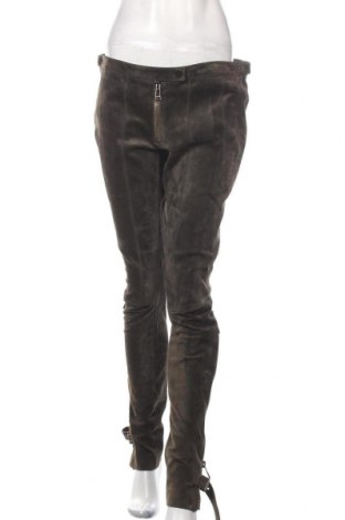 Γυναικείο παντελόνι δερμάτινο Belstaff, Μέγεθος XL, Χρώμα Πράσινο, Φυσικό σουέτ, Τιμή 139,05 €