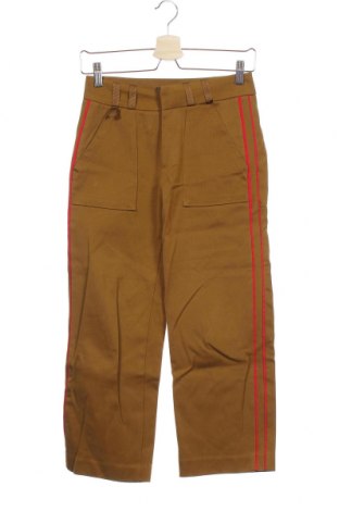 Pantaloni de femei Zara Trafaluc, Mărime XS, Culoare Maro, Bumbac, Preț 48,36 Lei