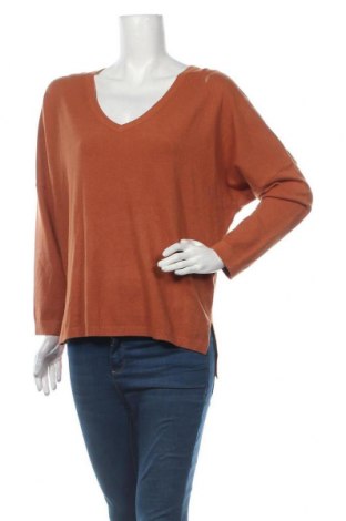 Дамски пуловер Dani, Размер S, Цвят Оранжев, 55% вискоза, 30% полиамид, 15% модал, Цена 21,17 лв.