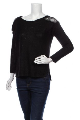 Дамски пуловер Kaos, Размер S, Цвят Черен, 55% полиестер, 17% акрил, 14% мохер, 14% полиамид, Цена 6,72 лв.