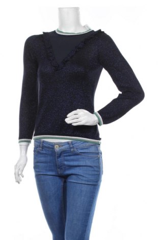 Дамски пуловер Naf Naf, Размер XS, Цвят Син, Цена 26,88 лв.