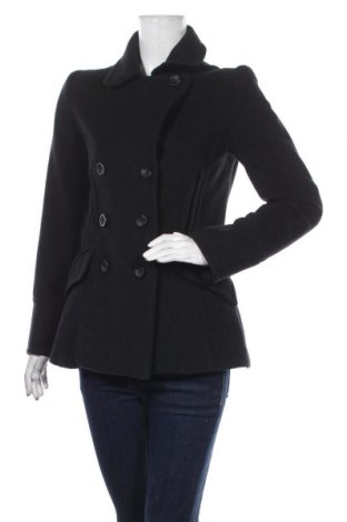 Дамско палто Mango, Размер S, Цвят Черен, 80% вълна, 20% полиамид, Цена 44,80 лв.