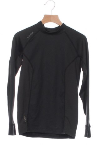 Детска спортна блуза Wedze, Размер 8-9y/ 134-140 см, Цвят Черен, 85% полиестер, 15% еластан, Цена 4,85 лв.