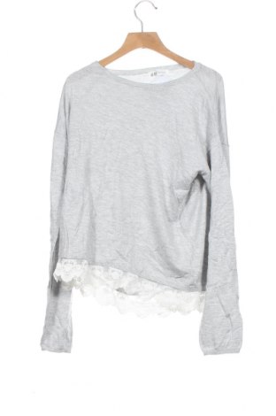 Dziecięcy sweter H&M, Rozmiar 12-13y/ 158-164 cm, Kolor Szary, 60% bawełna, 40% wiskoza, Cena 67,20 zł