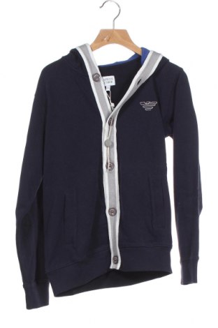 Gyerek sweatshirt Armani Junior, Méret 11-12y / 152-158 cm, Szín Kék, Pamut, Ár 11 599 Ft