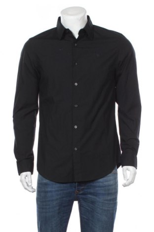 Мъжка риза G-Star Raw, Размер L, Цвят Черен, 98% памук, 2% еластан, Цена 47,32 лв.