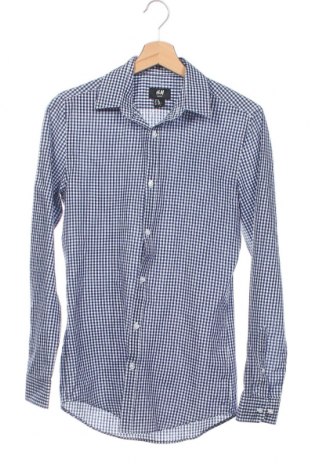Мъжка риза H&M, Размер XS, Цвят Син, 65% полиестер, 35% памук, Цена 16,38 лв.