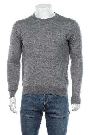 Мъжки пуловер, Размер S, Цвят Сив, 50% вълна, 50% акрил, Цена 16,80 лв.