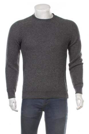 Мъжки пуловер ! Solid, Размер S, Цвят Сив, 70% вълна, 30% полиамид, Цена 34,65 лв.