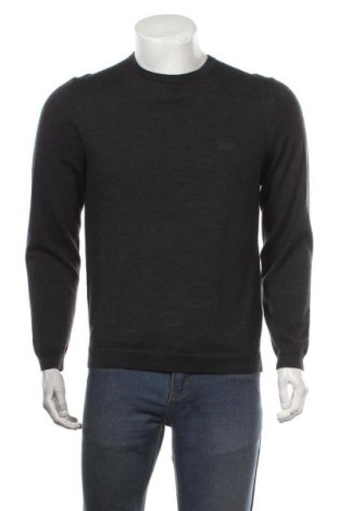 Мъжки пуловер BOSS, Размер M, Цвят Сив, 100% вълна, Цена 263,40 лв.