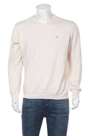 Мъжки пуловер Fynch-Hatton, Размер L, Цвят Екрю, Памук, Цена 66,30 лв.