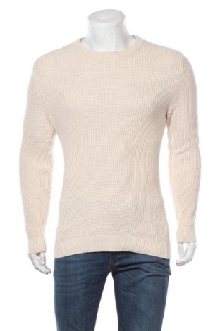 Męski sweter H&M, Rozmiar S, Kolor Beżowy, 52%akryl, 48% bawełna, Cena 76,80 zł
