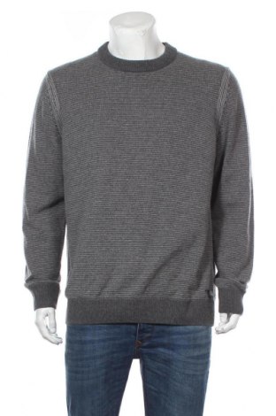 Мъжки пуловер Hugo Boss, Размер XXL, Цвят Сив, 40% памук, 40% вълна, 20% полиамид, Цена 263,40 лв.