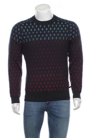 Мъжки пуловер Hugo Boss, Размер M, Цвят Син, 40% памук, 30% полиакрил, 30% вълна, Цена 269,40 лв.