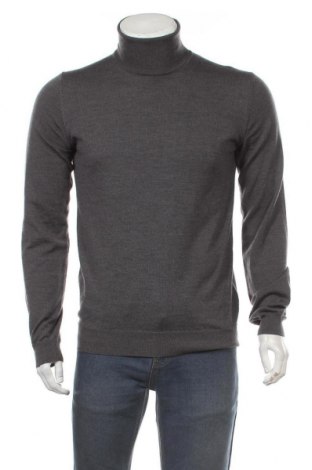 Мъжки пуловер Hugo Boss, Размер M, Цвят Сив, Вълна, Цена 207,35 лв.