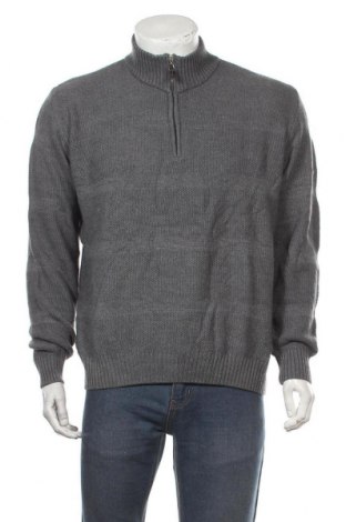 Мъжки пуловер Malagrida, Размер M, Цвят Сив, 50% вълна, 50% акрил, Цена 25,20 лв.