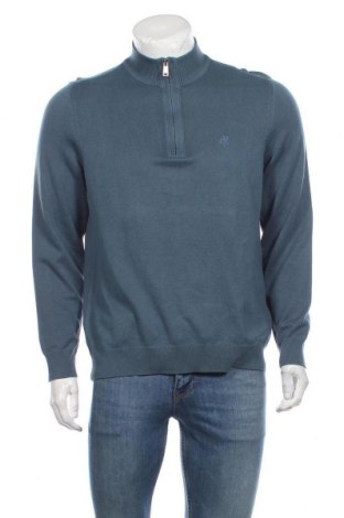 Męski sweter Marc O'Polo, Rozmiar L, Kolor Niebieski, 78% bawełna, 22% wiskoza, Cena 373,12 zł