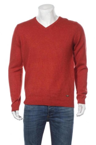 Męski sweter Petrol Industries, Rozmiar L, Kolor Czerwony, 80% wełna, 20% poliamid, Cena 185,62 zł