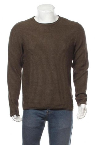 Мъжки пуловер Premium By Jack & Jones, Размер L, Цвят Зелен, 50% памук, 50% акрил, Цена 47,40 лв.