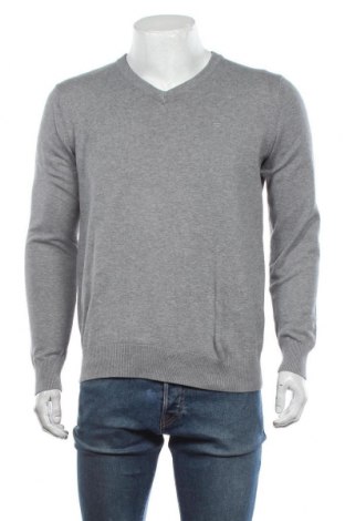 Мъжки пуловер Tom Tailor, Размер L, Цвят Сив, 100% памук, Цена 41,40 лв.