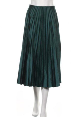 Пола Zara, Размер XS, Цвят Зелен, 97% полиестер, 3% еластан, Цена 38,00 лв.