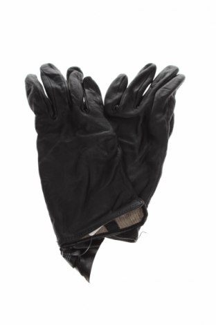 Γάντια H&M, Χρώμα Μαύρο, Γνήσιο δέρμα, Τιμή 18,02 €
