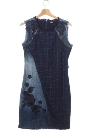 Šaty  Desigual, Velikost M, Barva Modrá, 76% polyester, 24% bavlna, Cena  1 167,00 Kč