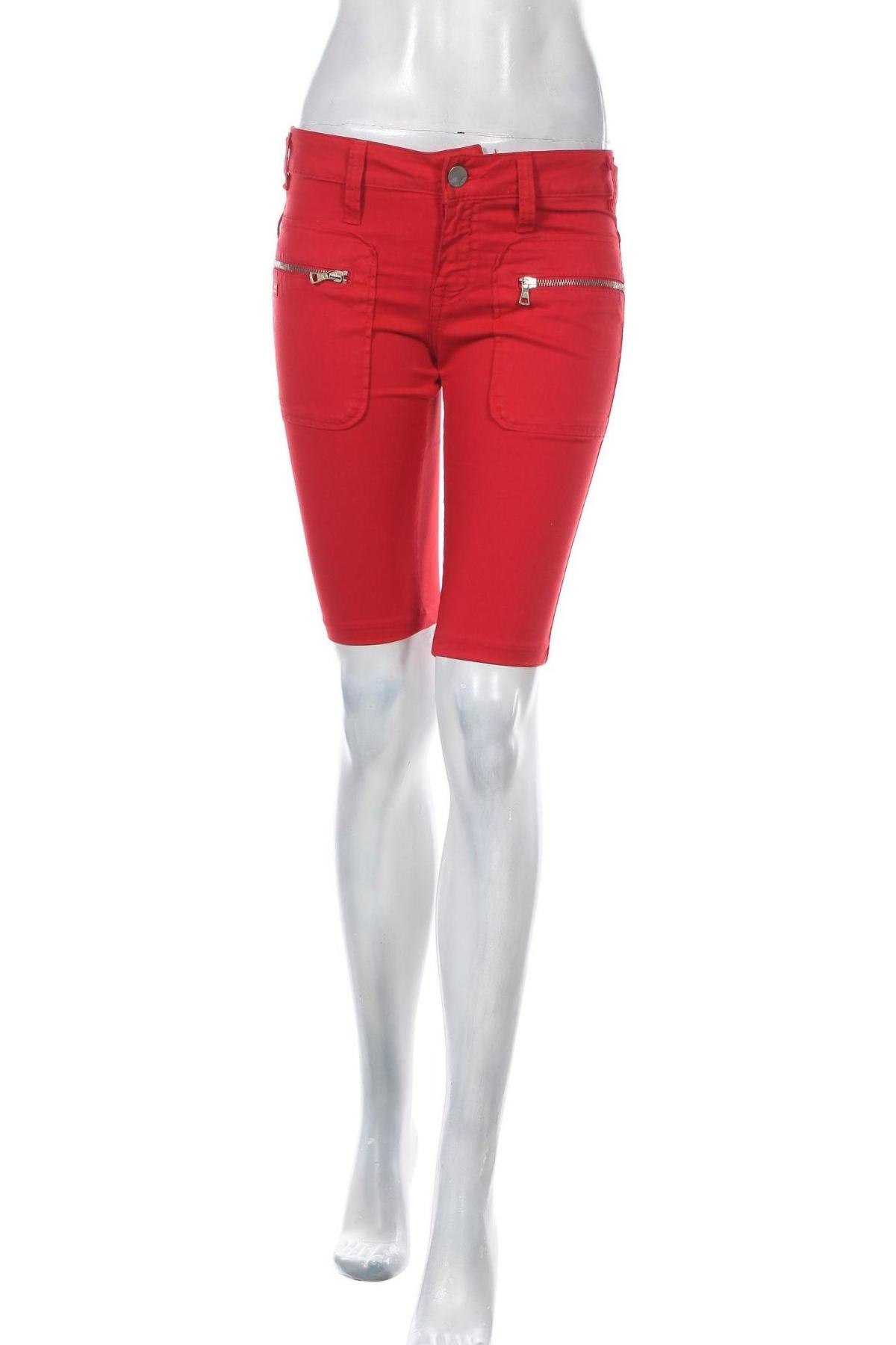 Γυναικείο κοντό παντελόνι Miss Sixty, Μέγεθος S, Χρώμα Κόκκινο, 98% βαμβάκι, 2% ελαστάνη, Τιμή 31,44 €