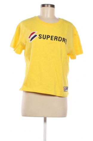 Γυναικείο t-shirt Superdry, Μέγεθος M, Χρώμα Κίτρινο, Τιμή 9,38 €