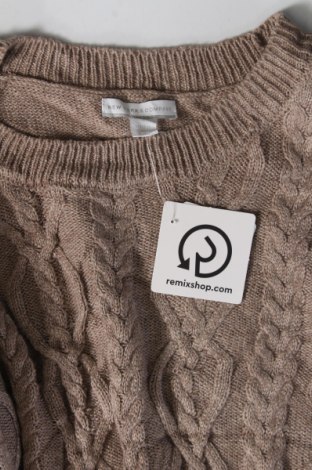 Дамски пуловер New York & Company, Размер S, Цвят Бежов, Цена 36,00 лв.