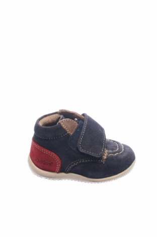 Детски обувки Kickers, Размер 18, Цвят Син, Естествен велур, Цена 60,75 лв.