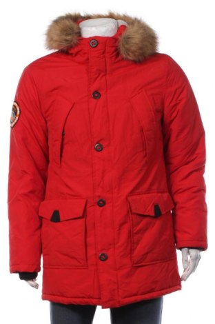 Ανδρικό μπουφάν Superdry, Μέγεθος L, Χρώμα Κόκκινο, Τιμή 84,12 €