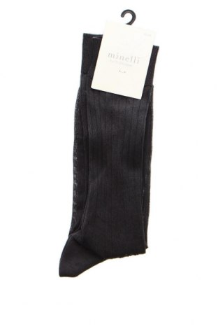 Socken Minelli, Größe L, Farbe Grau, Preis 12,11 €