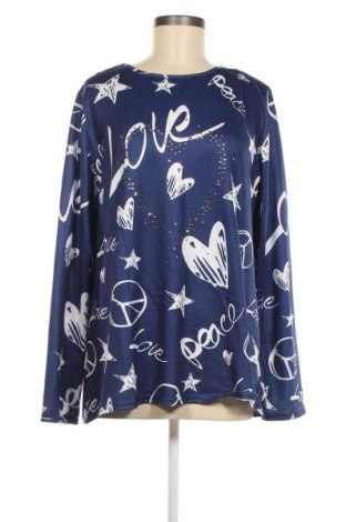 Damen Shirt, Größe XXL, Farbe Blau, Preis 2,64 €