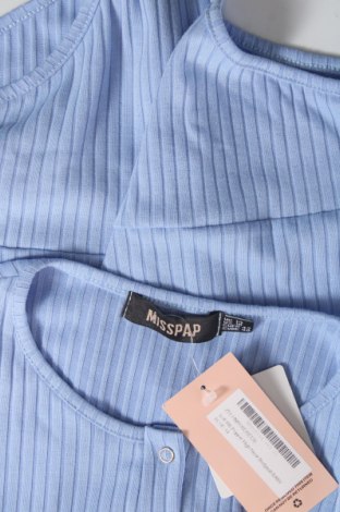Γυναικεία μπλούζα-Κορμάκι Misspap, Μέγεθος M, Χρώμα Μπλέ, Τιμή 5,57 €