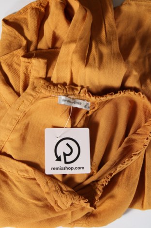 Дамска блуза Bershka, Размер XS, Цвят Жълт, Цена 4,56 лв.