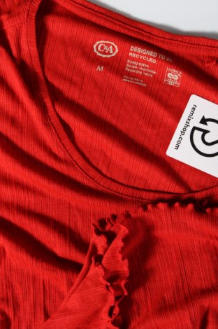 Γυναικεία μπλούζα C&A, Μέγεθος M, Χρώμα Κόκκινο, Τιμή 2,47 €