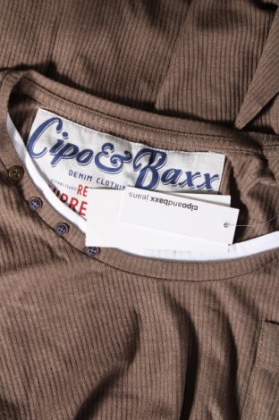 Γυναικεία μπλούζα Cipo & Baxx, Μέγεθος XL, Χρώμα Καφέ, Τιμή 4,21 €