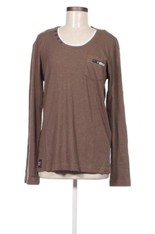 Дамска блуза Cipo & Baxx, Размер XL, Цвят Кафяв, Цена 8,16 лв.