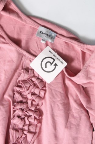 Γυναικεία μπλούζα Denim&Co., Μέγεθος L, Χρώμα Ρόζ , Τιμή 3,29 €