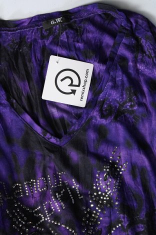 Γυναικεία μπλούζα G.W., Μέγεθος XL, Χρώμα Πολύχρωμο, Τιμή 2,73 €