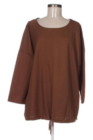 Дамска блуза Gina, Размер XXL, Цвят Кафяв, Цена 14,63 лв.