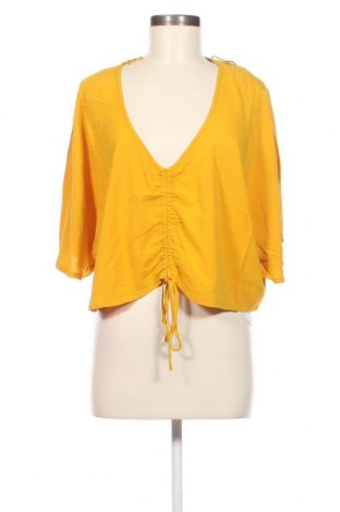 Дамска блуза Gina Tricot, Размер XL, Цвят Жълт, Цена 8,00 лв.