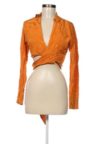 Дамска блуза Gina Tricot, Размер S, Цвят Оранжев, Цена 5,55 лв.