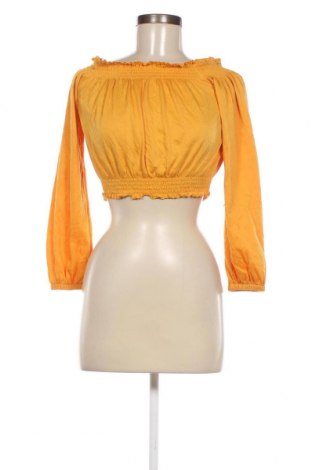Дамска блуза H&M Divided, Размер S, Цвят Жълт, Цена 5,13 лв.
