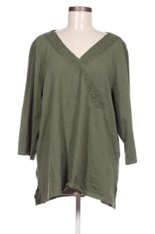Γυναικεία μπλούζα JM Collection, Μέγεθος 3XL, Χρώμα Πράσινο, Τιμή 8,82 €