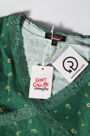 Γυναικεία μπλούζα Jennyfer, Μέγεθος XS, Χρώμα Πράσινο, Τιμή 5,27 €